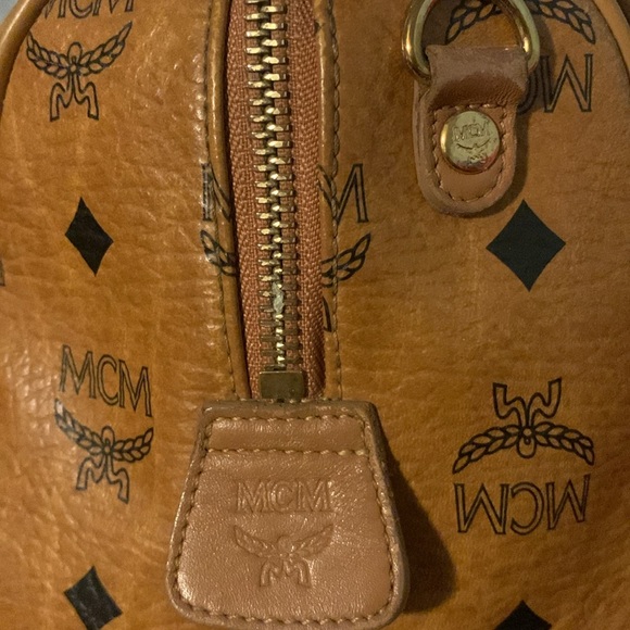 MCM Pre-loved EUC Authentic Cognac Boston Bag - Picture 8 of 17